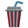 Tasse de limonade brodée