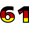 61 Numéro Allemagne Jersey