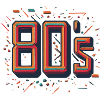 Glowing Neon 80s Design