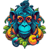 Funny Monkey art