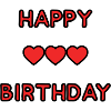 HAPPY BIRTHDAY. HAPPY BIRTHDAY. ANNIVERSARY.