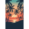 beach palmier mer