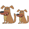 Dog big and small