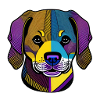 Abstract Labrador Retriever