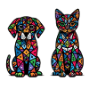 Dog and Cat Abstract Pets