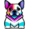 Abstract Pug Dog
