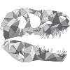 GEOMETRIC DINOSAUR SKULL