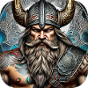 Fier guerrier viking germanique