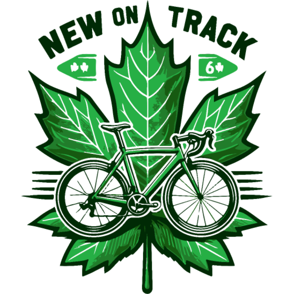 Koszulka "Nowy na trasie na nowym rowerze - zielony listek"