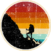 Kletterer am Sunset Retro Circle