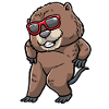 Dancing muskrat rodent