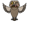 Daytime Sleeper Bird Kawaii Emoticon