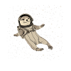 Loutre Espace Drôle Loutre Astronaute