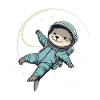 Loutre Espace Drôle Loutre Astronaute