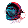 Otter Space Funny Otter Astronaut