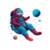Loutre Espace Drôle Loutre Astronaute