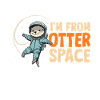 Loutre Espace Drôle Loutre Astronaute