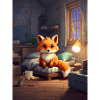 Nächtlicher Fuchs im Kuschelzimmer
