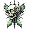 Butterfly Skull // Totenkopf Schmetterling FS0048