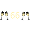 66-årsdag 66-årsjubileum 66 nummer 66