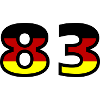 83 Numéro Allemagne Jersey