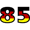 85 Numéro Allemagne Jersey