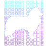 Border Collie Dog Retro