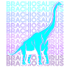 Brachiosaurus Dinosaur Retro