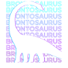 Brontosaurus Dinosaur Retro