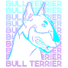 Bull Terrier Dog Retro