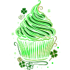 St Patrick's Day Cupcake Muffin
