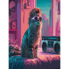 Urban Cat in Retro Vibe