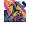 Urban dance vibe with colour explosion