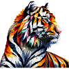 Geometric Tiger Art Print