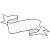 Text Deko geschwungenes Banner