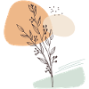 Branche feuilles Line Art