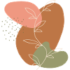 Branche feuilles Line Art