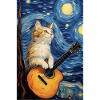 Cat Plays Guitar