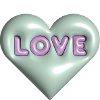 Love 3D bubble