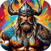Fier guerrier viking germanique