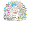 Igel-lesebuch – Vollmond-seelandschaft