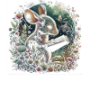 Maus-lesebuch – Vollmond-seelandschaft