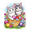Sweet easter Cats