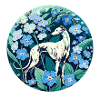 Greyhound Forget Me Nots
