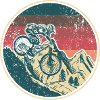 Écusson rétro VTT