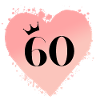 Numéro 60, Coeur, Personnalisable
