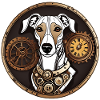Steampunk Whippet Dog