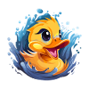 Cute Squeaky Ducks Design