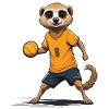 Meerkat Handball Player Streetwear Style