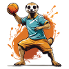 Meerkat Handball Player Streetwear Style
